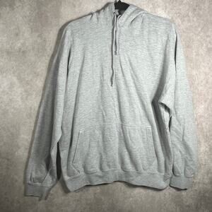 ESY Surf Co Hoodie Sweatshirt Mens XL Gray Graphic Fleece Pullover Athleisure‎